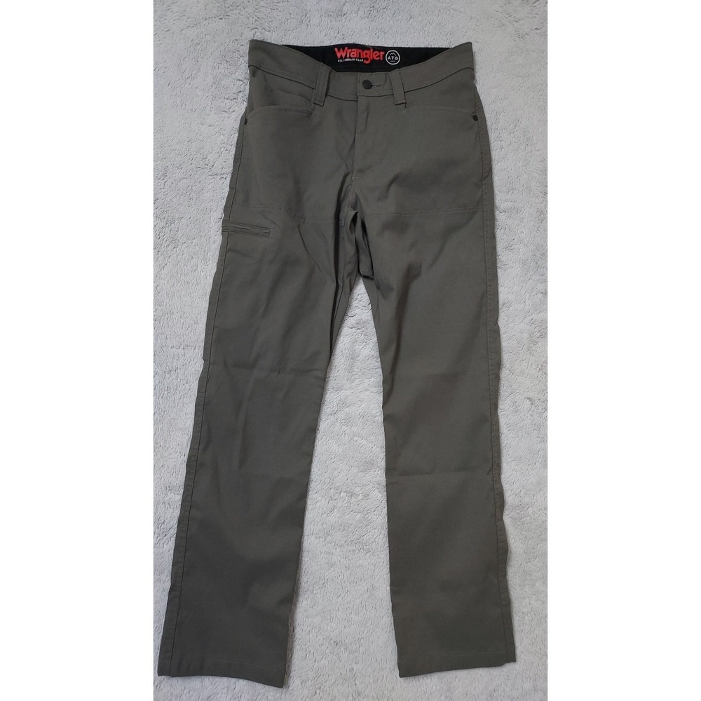 Wrangler Pants Mens 30x30 ATG All Terrain Gear Gray Outdoor Hiking Stretch EUC